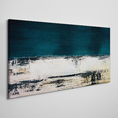 Foto op canvas Een kalme horizon in tinten blauw