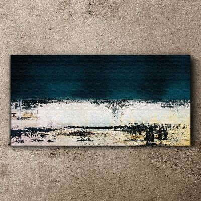 Foto op canvas Een kalme horizon in tinten blauw
