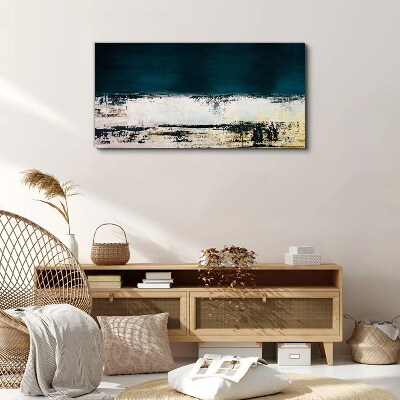 Foto op canvas Een kalme horizon in tinten blauw