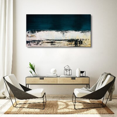 Foto op canvas Een kalme horizon in tinten blauw