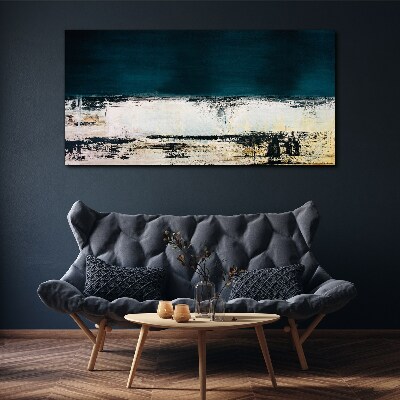 Foto op canvas Een kalme horizon in tinten blauw