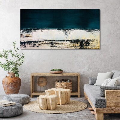 Foto op canvas Een kalme horizon in tinten blauw