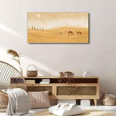 Canvas schilderij Reis door de woestijn