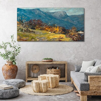 Canvas schilderij Berglandschap in herfstkleuren