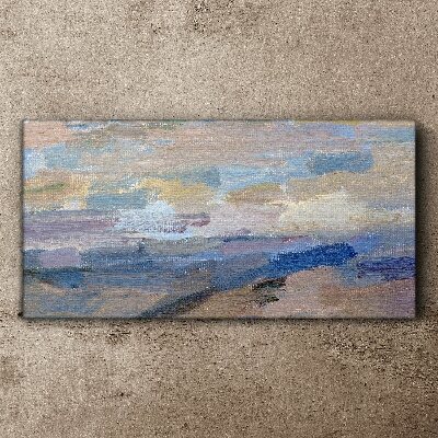 Schilderij op doek Vreedzame lucht boven de zee