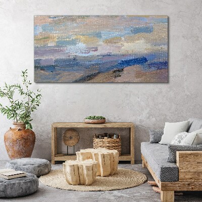 Schilderij op doek Vreedzame lucht boven de zee