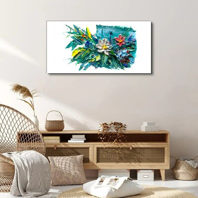 Canvas schilderij Een bloemenexplosie van kleuren