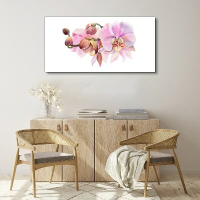 Foto op canvas Orchidee in pasteltinten