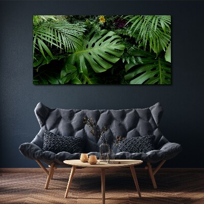 Schilderij op doek Tropisch groen in de diepten van de natuur