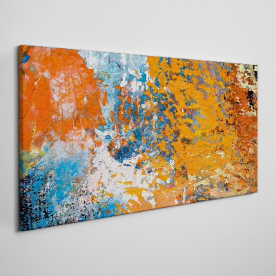 Canvas schilderij Dynamische kleuren in een abstract landschap