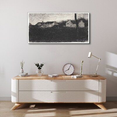 Schilderij op doek De stilte voor de storm