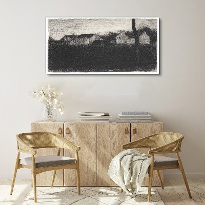 Schilderij op doek De stilte voor de storm