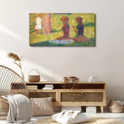 Canvas schilderij Vastgelegde momenten in pastelkleuren