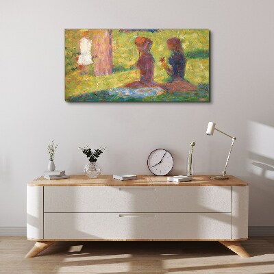 Canvas schilderij Vastgelegde momenten in pastelkleuren