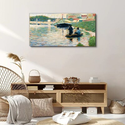 Foto op canvas Boten op de rivier