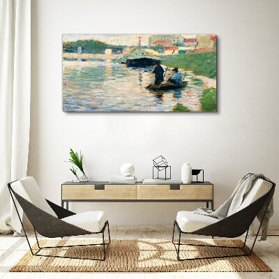 Foto op canvas Boten op de rivier