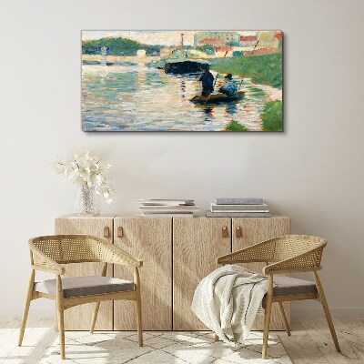 Foto op canvas Boten op de rivier