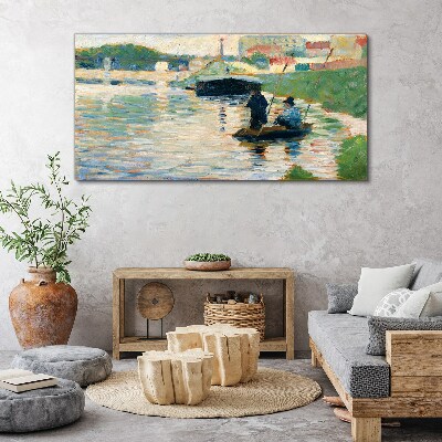 Foto op canvas Boten op de rivier