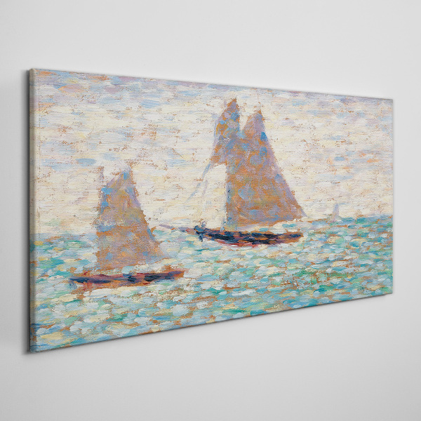 Foto op canvas Zeilen op een kalme zee