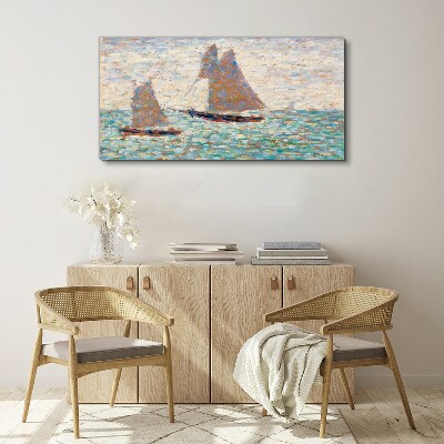 Foto op canvas Zeilen op een kalme zee