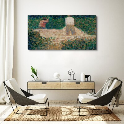 Canvas schilderij Zomerbijeenkomst in de tuin