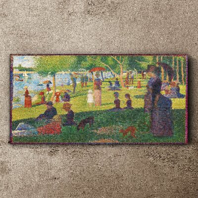 Foto op canvas Een zomerdag aan het meer