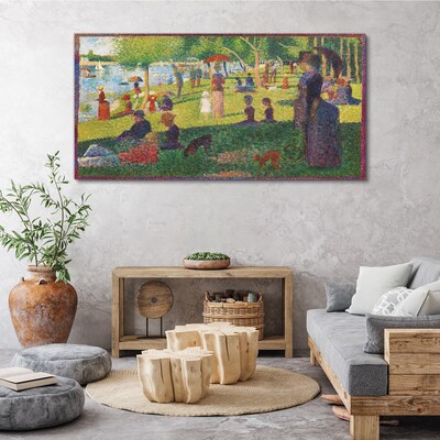 Foto op canvas Een zomerdag aan het meer