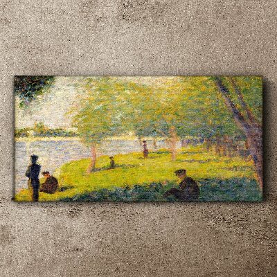 Canvas schilderij Een zomerdag op de rivier