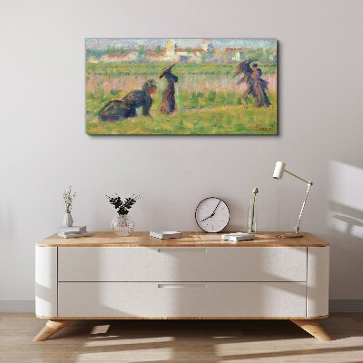 Foto op canvas Een wandeling in de zon