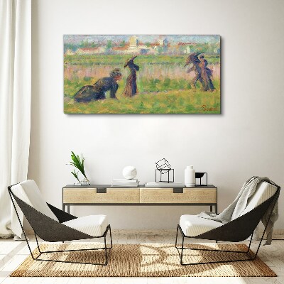 Foto op canvas Een wandeling in de zon