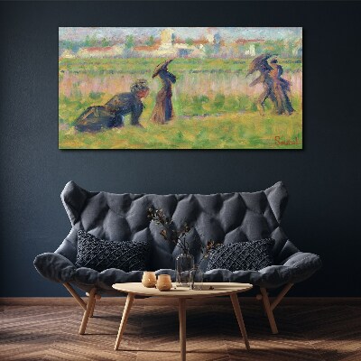 Foto op canvas Een wandeling in de zon