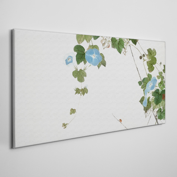 Canvas schilderij Bloemenmotief in delicate tinten