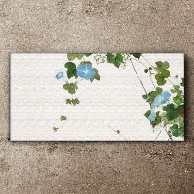 Canvas schilderij Bloemenmotief in delicate tinten