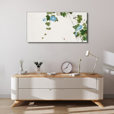 Canvas schilderij Bloemenmotief in delicate tinten