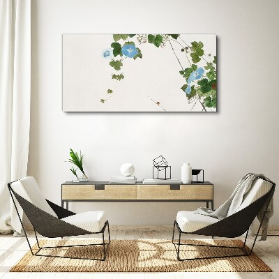 Canvas schilderij Bloemenmotief in delicate tinten