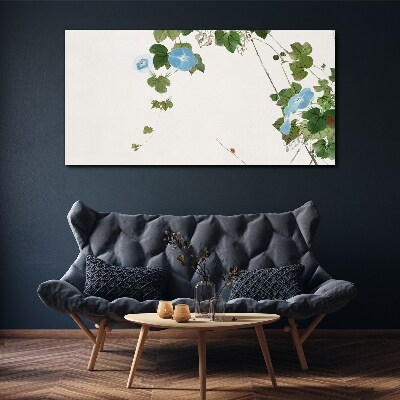 Canvas schilderij Bloemenmotief in delicate tinten