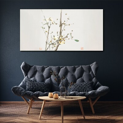 Schilderij op doek Een bloementak in delicate tinten