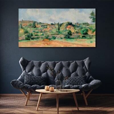 Foto op canvas Landelijk landschap in pastelkleuren
