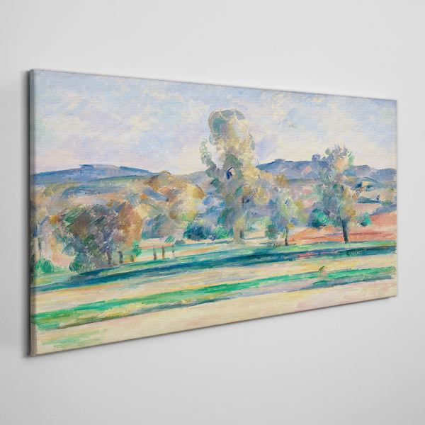 Foto op canvas Lentelandschap met bomen