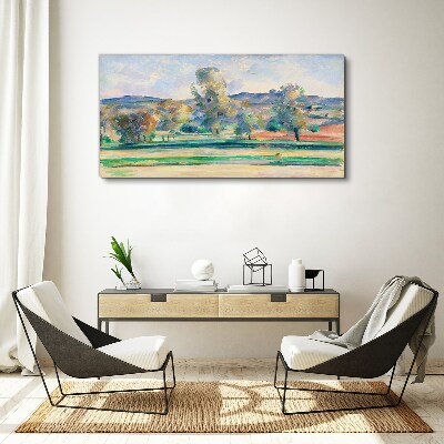 Foto op canvas Lentelandschap met bomen
