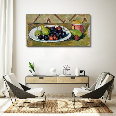 Foto op canvas Fruitcompositie op een bord