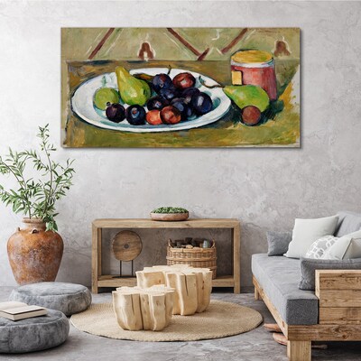 Foto op canvas Fruitcompositie op een bord