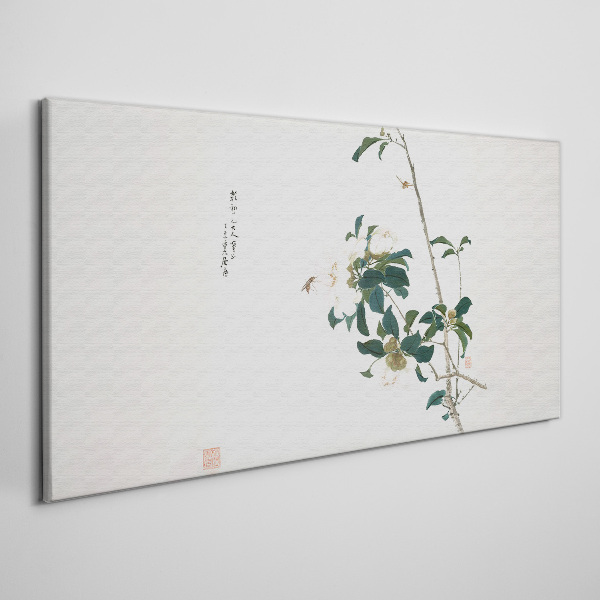 Canvas schilderij Een bloemencompositie in delicate tinten