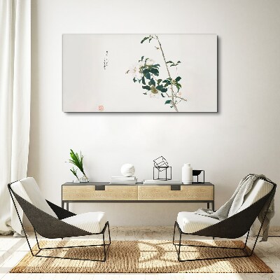 Canvas schilderij Een bloemencompositie in delicate tinten