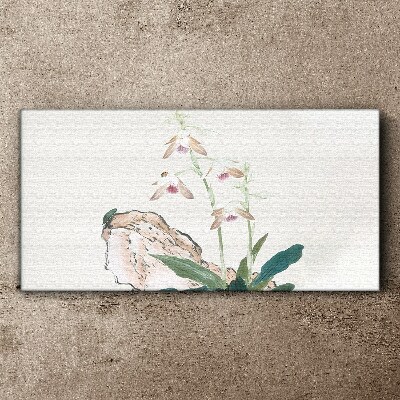 Schilderij op doek Bloemen tegen de achtergrond van de natuur