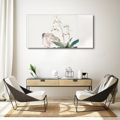 Schilderij op doek Bloemen tegen de achtergrond van de natuur