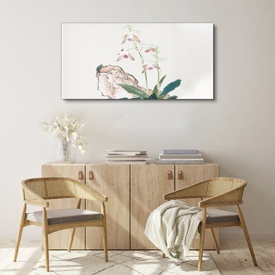 Schilderij op doek Bloemen tegen de achtergrond van de natuur