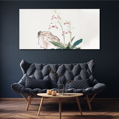 Schilderij op doek Bloemen tegen de achtergrond van de natuur