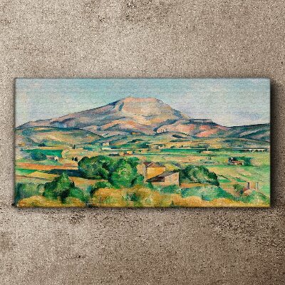 Foto op canvas Berglandschap in pastelkleuren