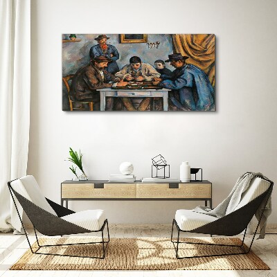 Schilderij op doek Kaartspel